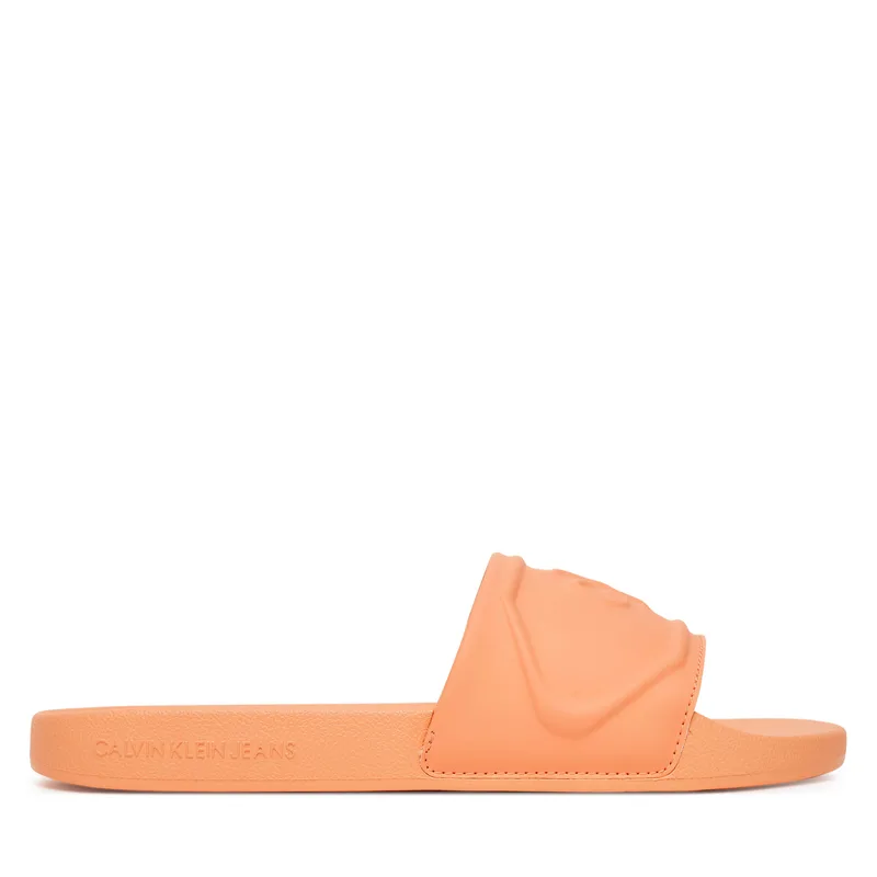 Παντόφλες Calvin Klein Jeans Slide Pu Hf Mg YW0YW01879 Πορτοκαλί