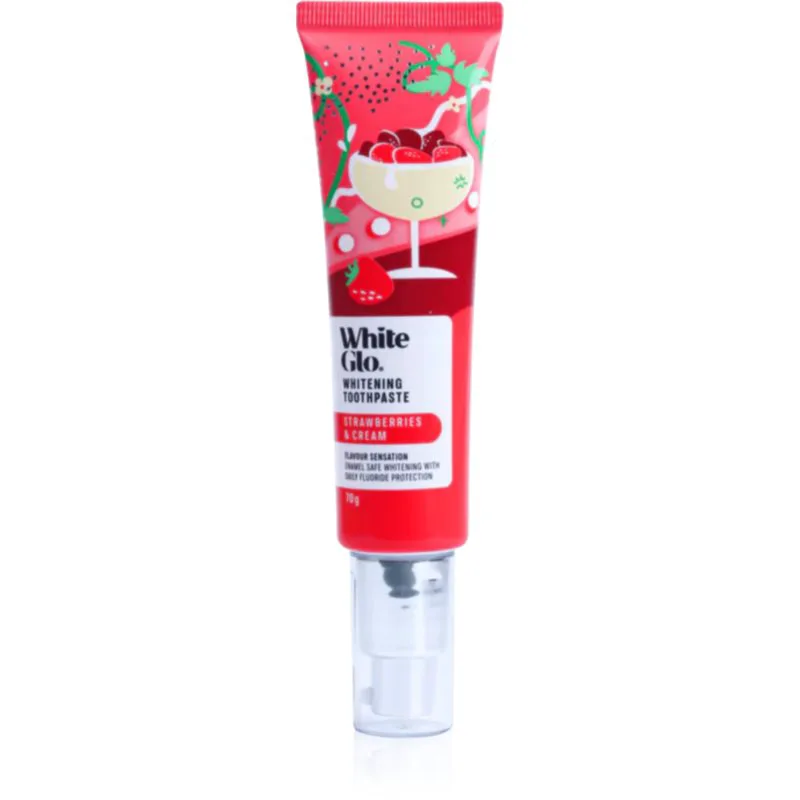 White Glo Whitening Toothpaste Strawberries and Cream οδοντόκρεμα 70 γρ