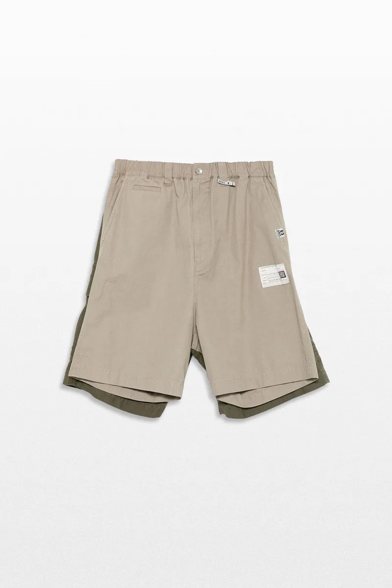 MAISON MIHARA YASUHIRO Ανδρικό Πράσινο Layered Cargo Shorts