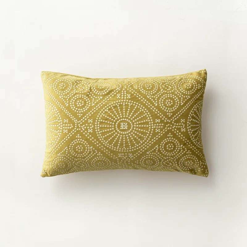 Μαξιλαροθήκη Διακόσμησης Gofis Home Cressida Champagne Green 139/37 30x45