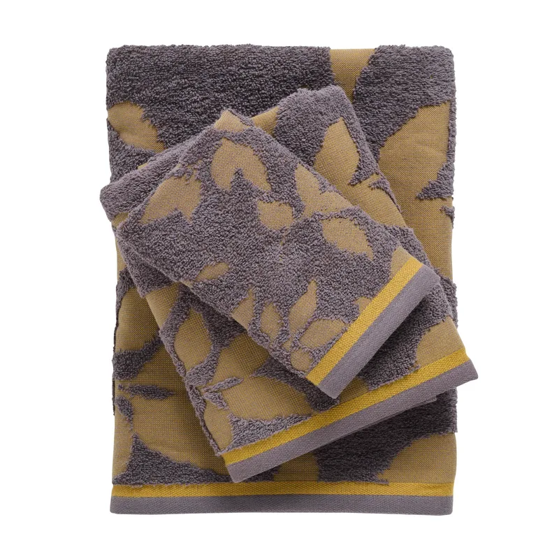 Σετ Πετσέτες 3 Τεμαχίων Das Home 0754 Antrakite-Yellow