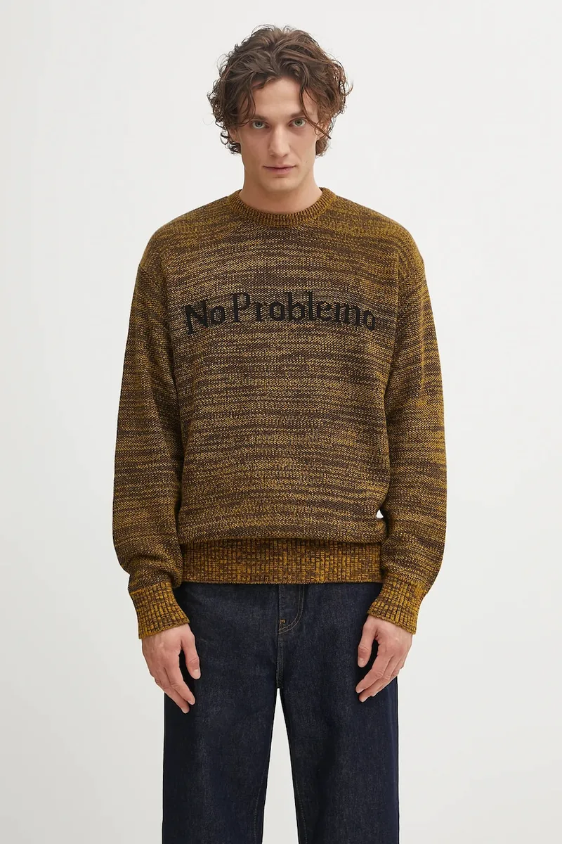 Πουλόβερ με προσθήκη μαλλιού No Problemo Mosca Crew Neck