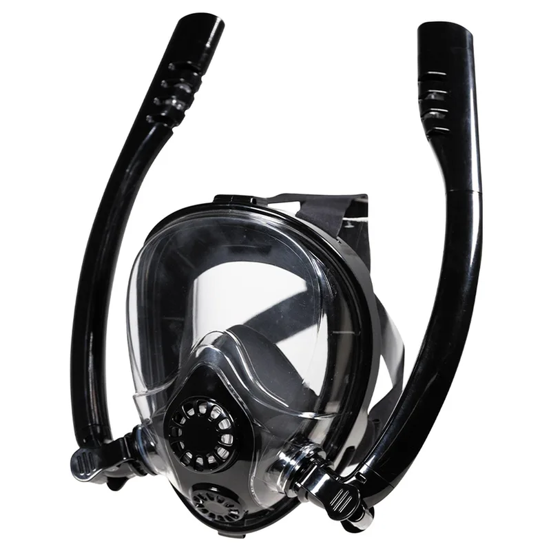 Μάσκα Θαλάσσης Full Face Blue Wave Dual Full Face Μπλε/Λευκό XS 61052