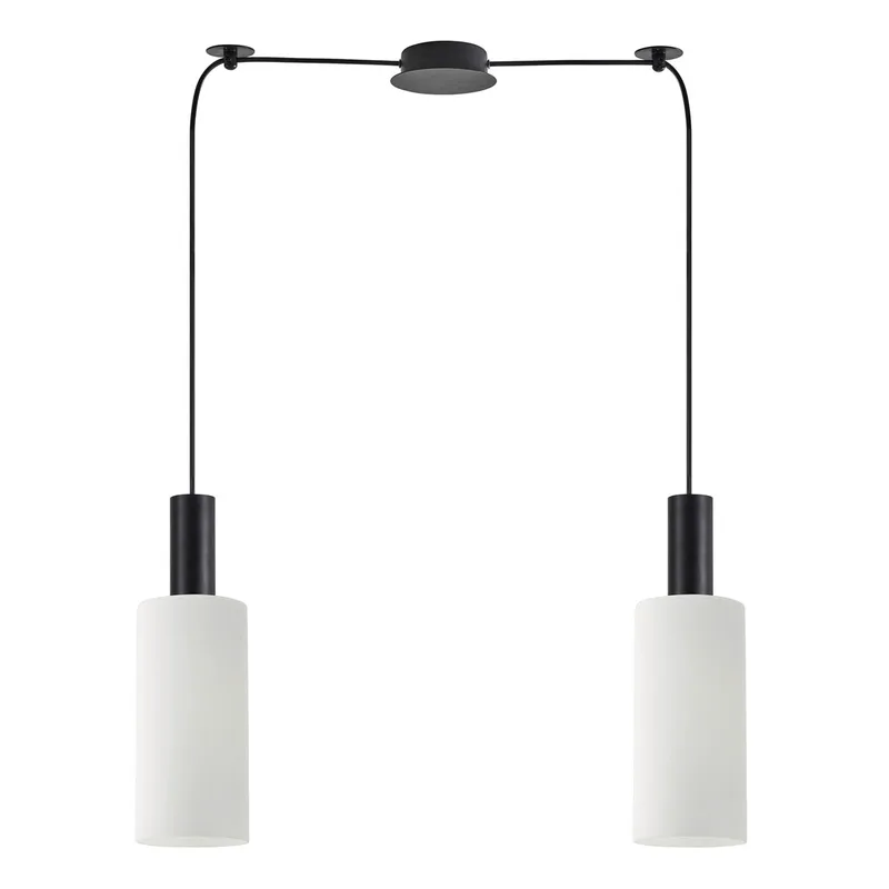 Φωτιστικό Οροφής Δίφωτο Homelighting 77-8564 Black/White