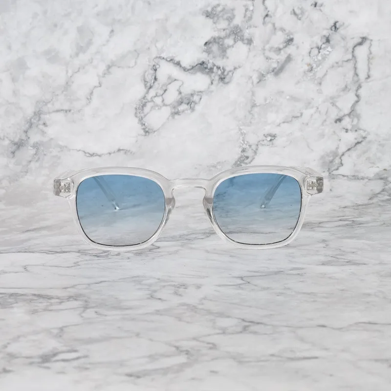 OLIVER Gradient Sunglasses | Clear | Gradient Blue Shades | Explicit Poets Sunglasses