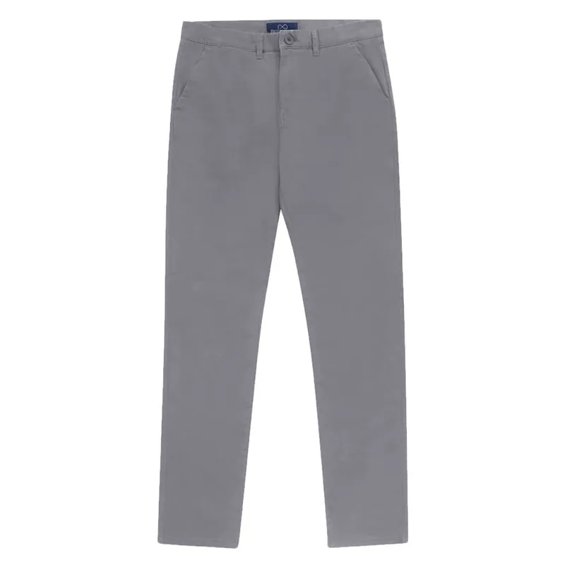 Prince Oliver Chinos Γκρι Ανοιχτό (Slim Fit) New Arrival