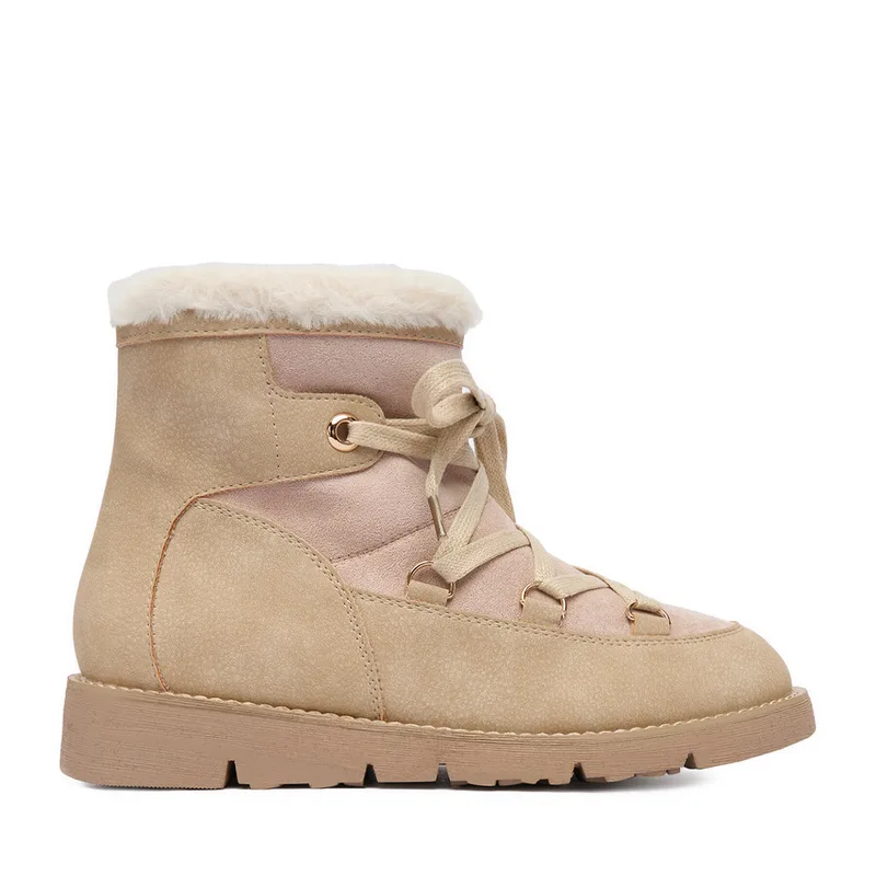 Μπότες Χιονιού DeeZee 17125-1-BEIGE PU Μπεζ