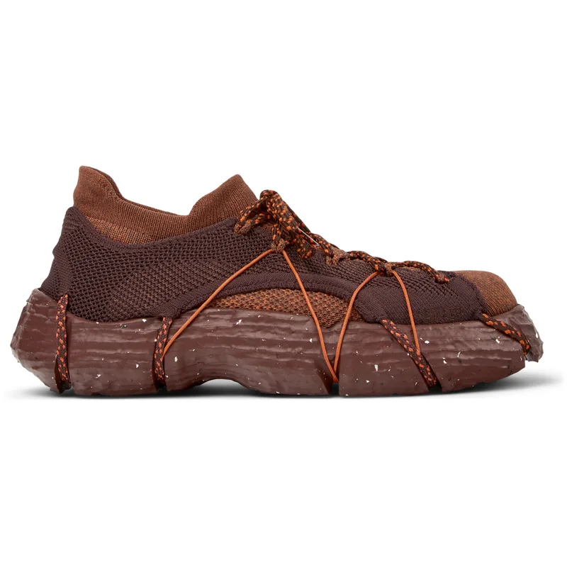 CAMPER Roku - Casual παπούτσια Για Γυναικεία - Μπορντό,Καφέ,Πορτοκαλί, Μέγεθος 36, Cotton fabric
