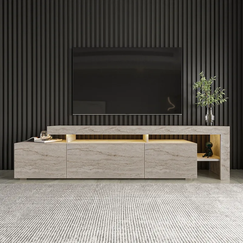 Βάση Τηλεόρασης Beliz - Travertine 382Nrc2508 (192x53x37)