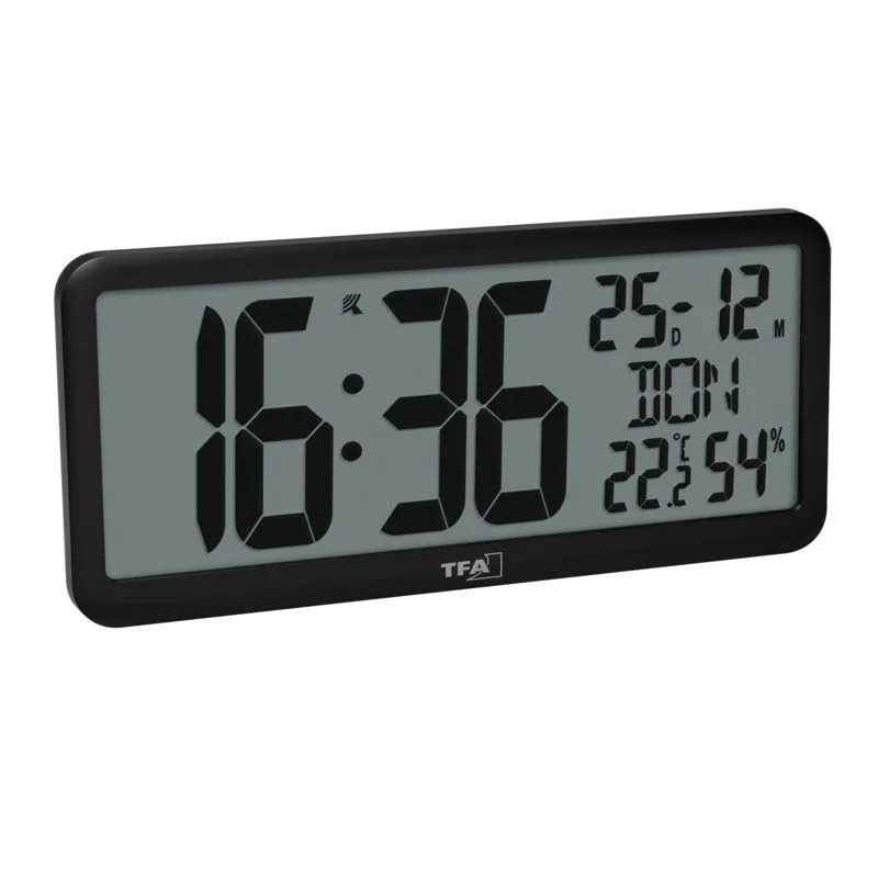 TFA 60.4525.01 digital radio clock with room climate
