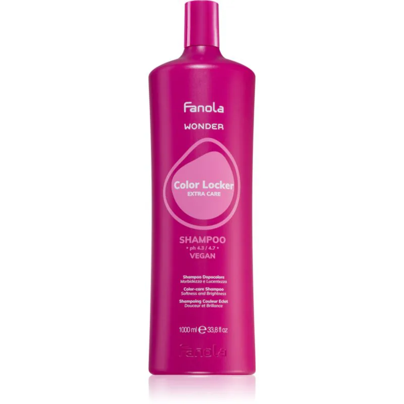 Fanola Wonder Color Locker Extra Care Shampoo λαμπρυντικό και ενισχυτικό σαμπουάν για βαμμένα μαλλιά 1000 ml