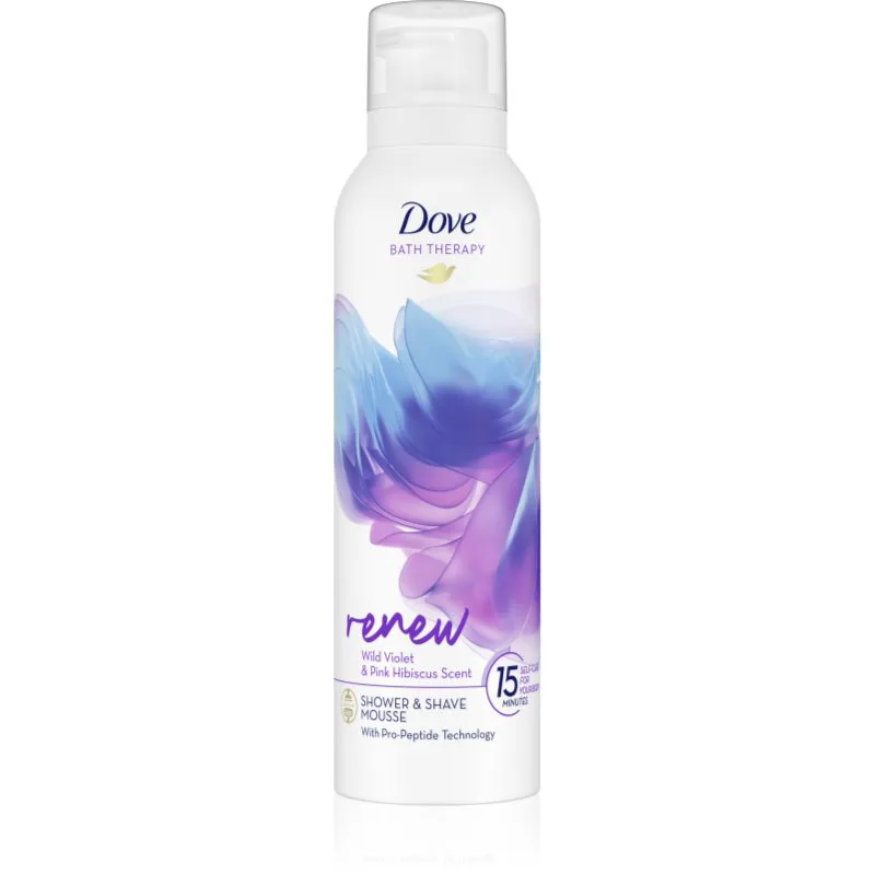 Dove Bath Therapy Renew Αφροντούς Wild Violet & Ροζ Hibiscus 200 ml