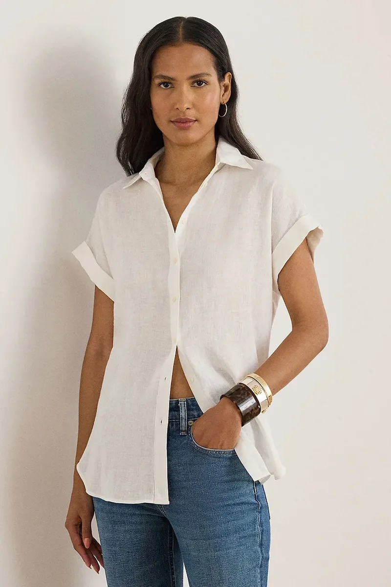 Lauren Ralph Lauren Πουκάμισο από λινό Lauren Ralph Lauren