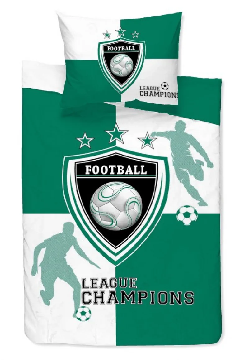 Κουβερλί Μονό 160x240εκ. Team Green 24home (Ύφασμα: 50% Cotton-50% Polyester, Χρώμα: Λευκό) - 24home.gr - 24-team-green-k1