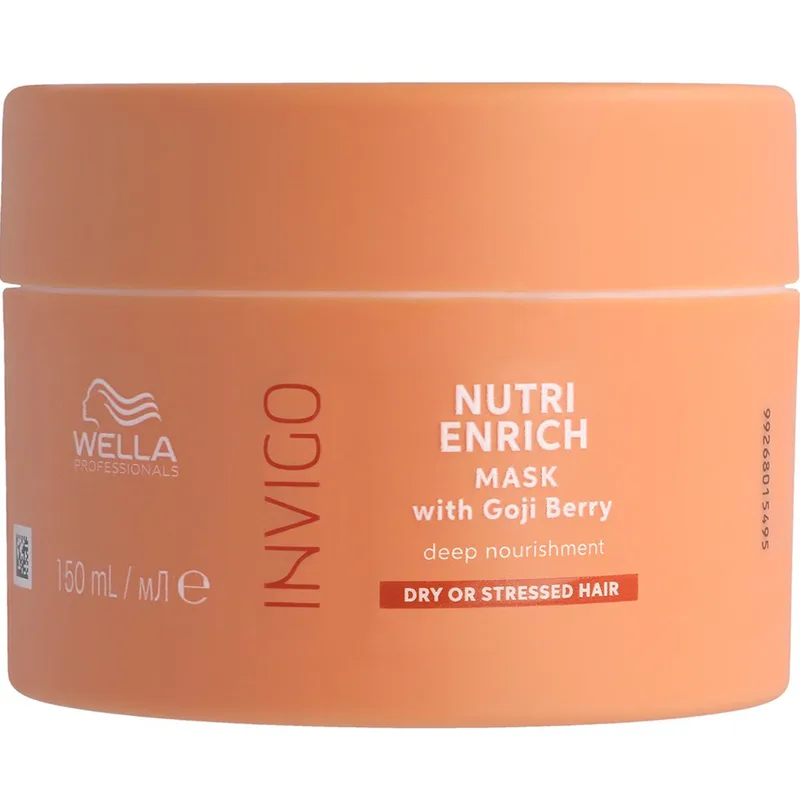 Wella Professionals Invigo Nutri Enrich Deep Nourishment Mask with Goji Berry for Dry or Stressed Hair Μάσκα Βαθιάς Θρέψης για Ξηρά & Ταλαιπωρημένα Μαλλιά 150ml