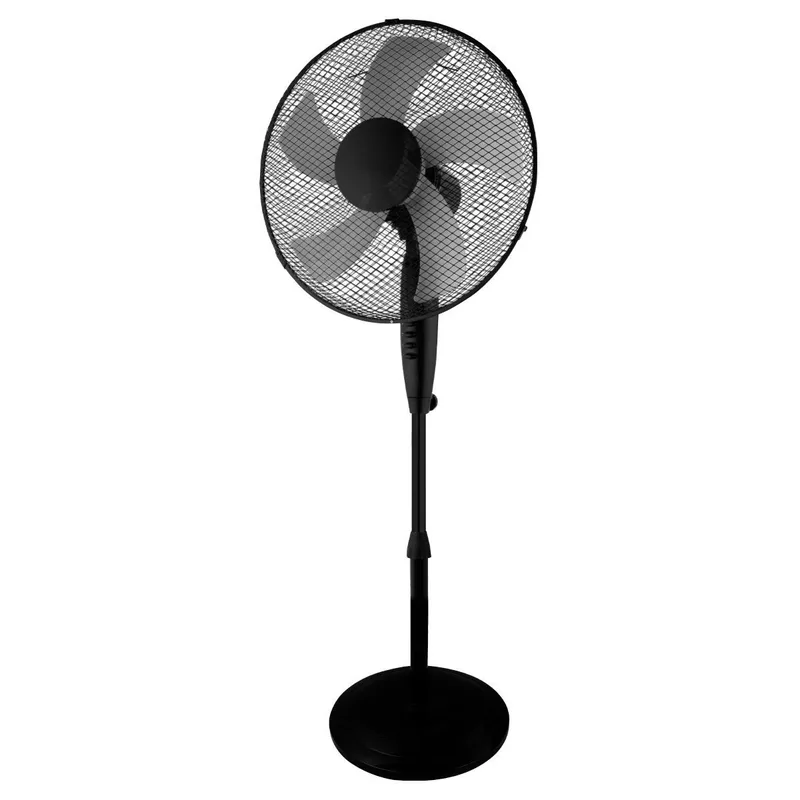 ESTIA ΑΝΕΜΙΣΤΗΡΑΣ ΣΤΑΝΤ ΕΠΙΔΑΠΕΔΙΟΣ AEROPULSE 40cm 50w ΜΕ ΣΤΡΟΓΓYΛΗ ΒΑΣΗ ΒΑΡΕΩΣ ΤΥΠΟΥ ΜΑΥΡΟΣ
