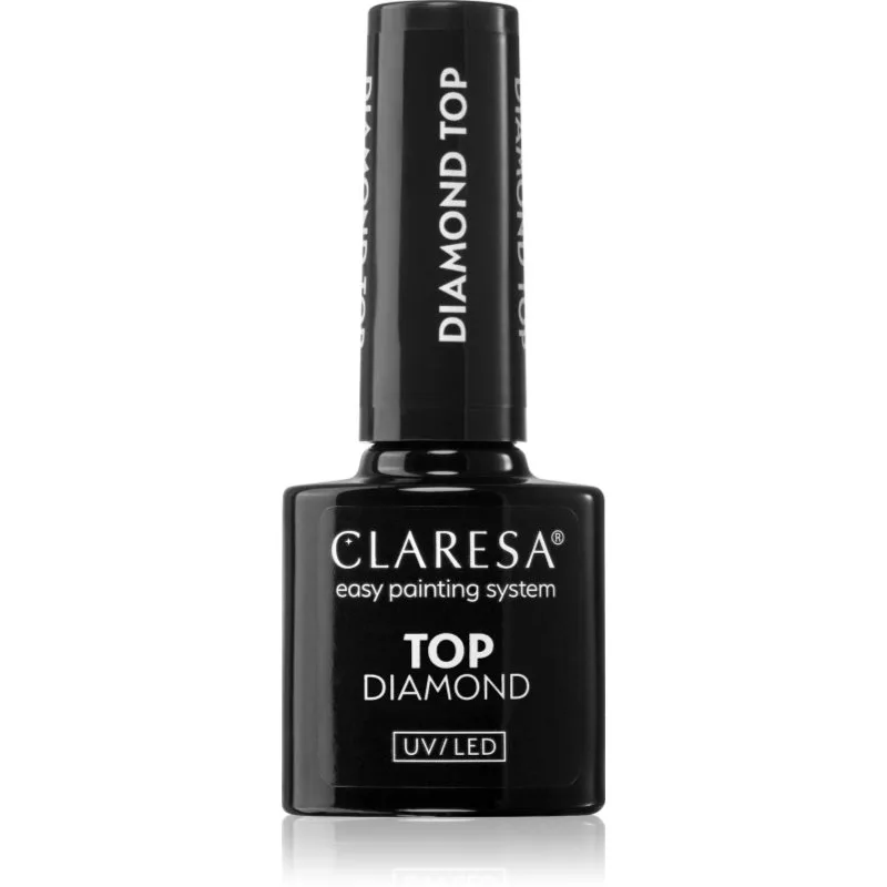 Claresa UV/LED Top Diamond No Wipe τοπ τζελ βερνίκι νυχιών για προστασία και λάμψη χωρίς διάχυση 5 γρ