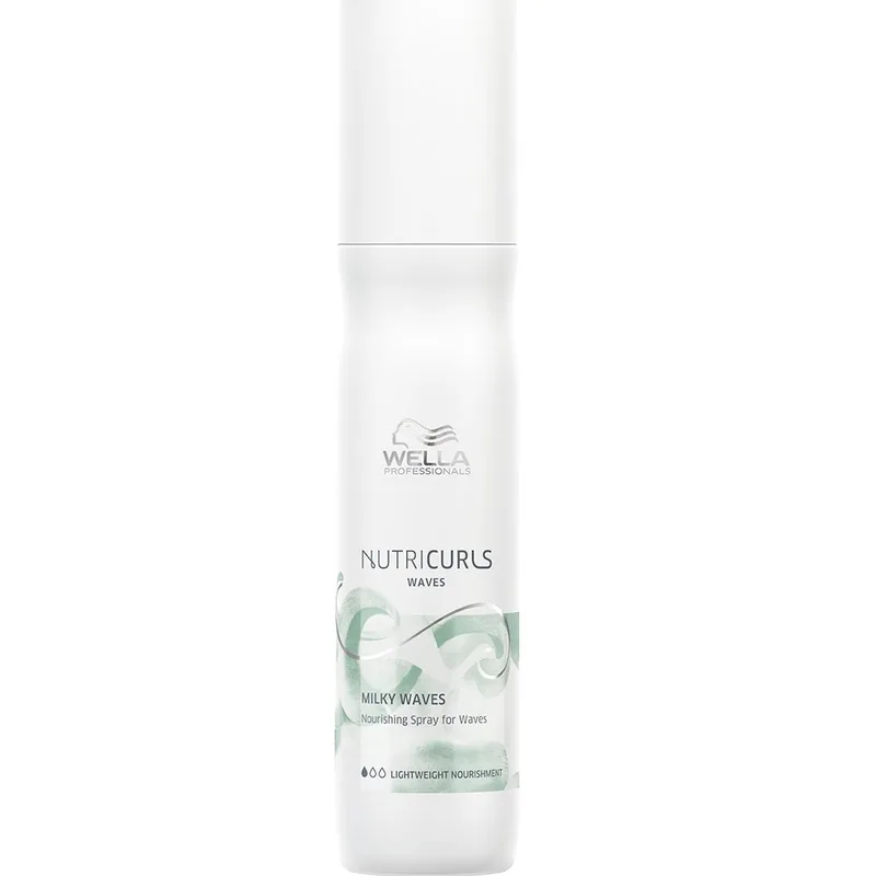 Wella Professionals Nutricurls Milky Waves Lightweight Nourishment Spray for Waves Γαλακτώδες Spray Ελαφριάς Θρέψης Χωρίς Ξέβγαλμα για Ευκολοχτένιστα Κυματιστά Μαλλιά 150ml