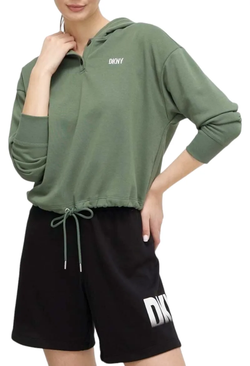 Μπλούζα Μακρυμάνικη DKNY Με Κουκούλα Logo DP3T9723-FW7 Γυναικείο