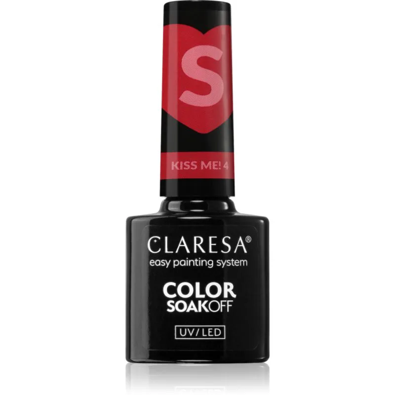 Claresa SoakOff UV/LED Color Kiss Me τζελ βερνίκι νυχιών απόχρωση 4 5 γρ