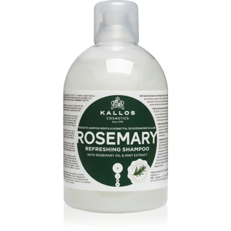 Kallos KJMN Professional Rosemary καθαριστικό σαμπουάν 1000 ml