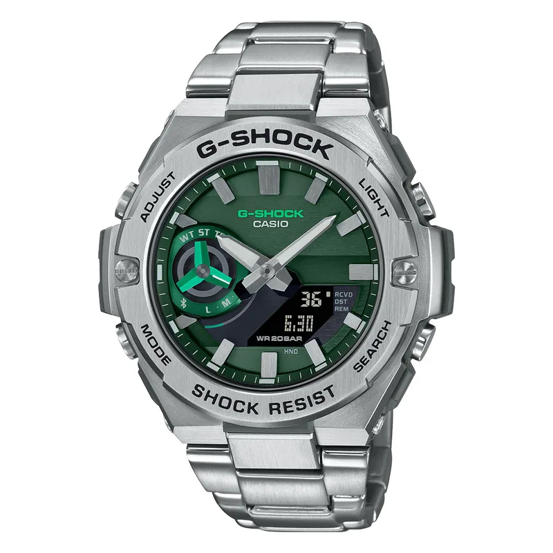 CASIO G-Shock Solar Silver Stainless Steel Bracelet GST-B500AD-3AER