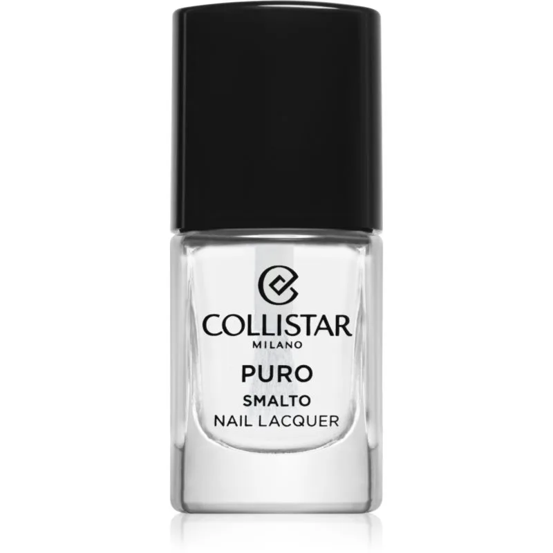 Collistar Puro Long-Lasting Nail Lacquer βερνίκι νυχιών μακράς διαρκείας απόχρωση 301 Cristallo Puro 10 ml