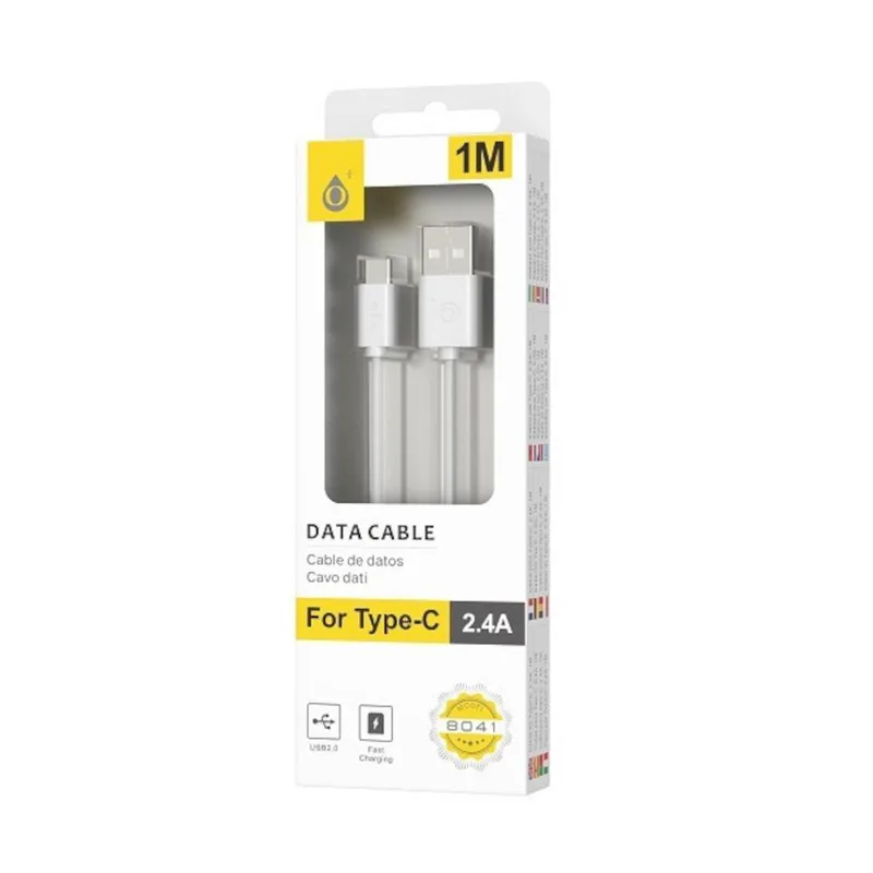463.80418 MTK ΚΑΛΩΔΙΟ USB 2.0 1m TYPE C ΛΕΥΚΟ
