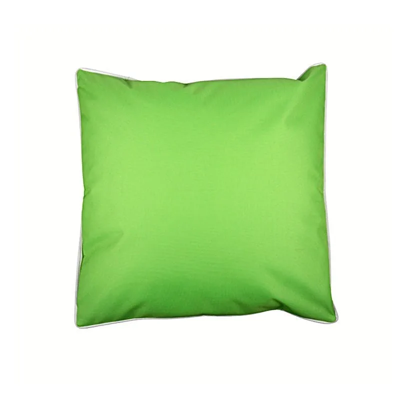 Διακοσμητική Μαξιλαροθήκη Αδιάβροχη Polyester Λαχανί-Λευκή Art Et Lumiere 45x45εκ. 05872 (Ύφασμα: Polyester, Χρώμα: Λευκό) - Art Et Lumiere - lumiere_05872