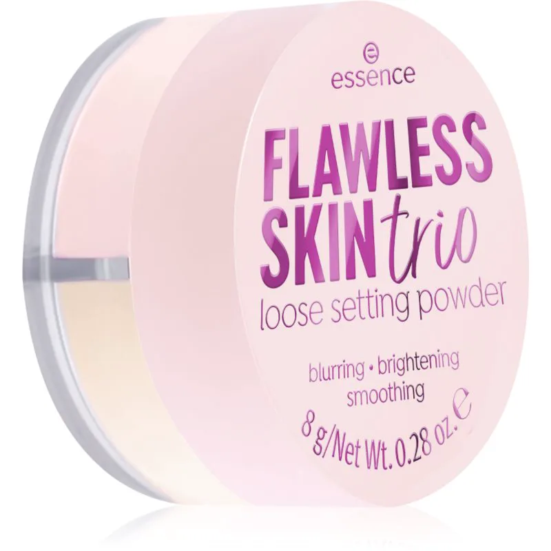 essence Flawless Skin Trio χαλαρή πούδρα σταθεροποίησης 8 γρ
