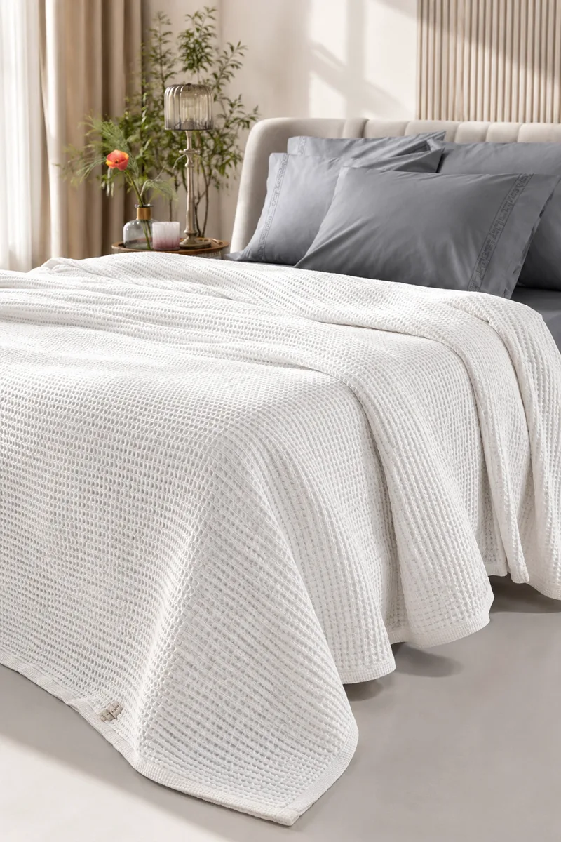 Καλυμμα Κρεβατιου Υπερδιπλο Eternity Snow White Guy Laroche 240x230x0cm Μονόχρωμο