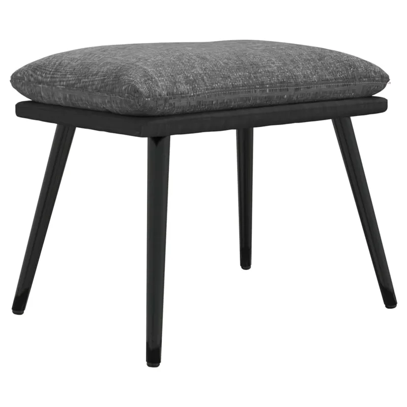 vidaXL Υποπόδιο Ανοιχτό Γκρι 45x29,5x35 εκ. Ύφασμα & Συνθετικό Δέρμα