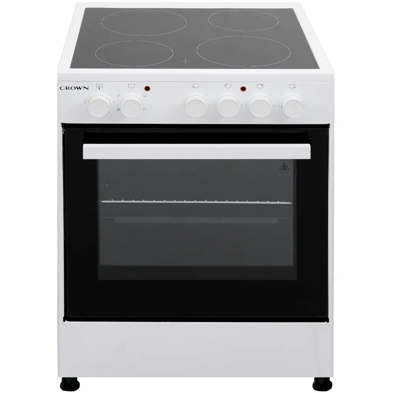 Ηλεκτρική Κουζίνα με Κεραμικές Εστίες , CEC-6060V W , Λευκό ,Crown