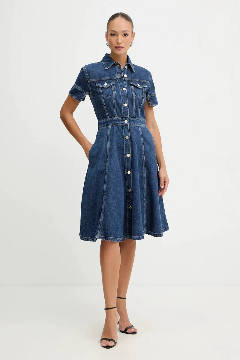 Φόρεμα τζιν Karl Lagerfeld FASHION DENIM