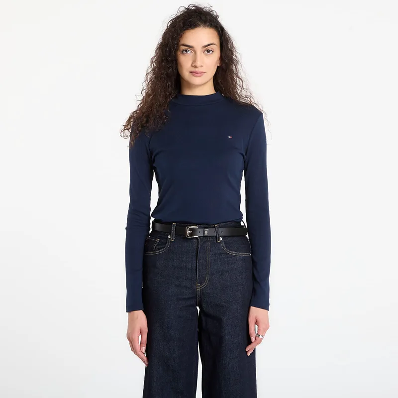 T-shirt Tommy Hilfiger Slim Cody Mock-Neck Ls Dark Night Navy S
