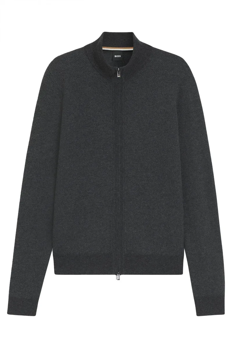 BOSS ΠΛΕΚΤΟ FULLZIP H-HETEMO ΑΝΘΡΑΚΙ
