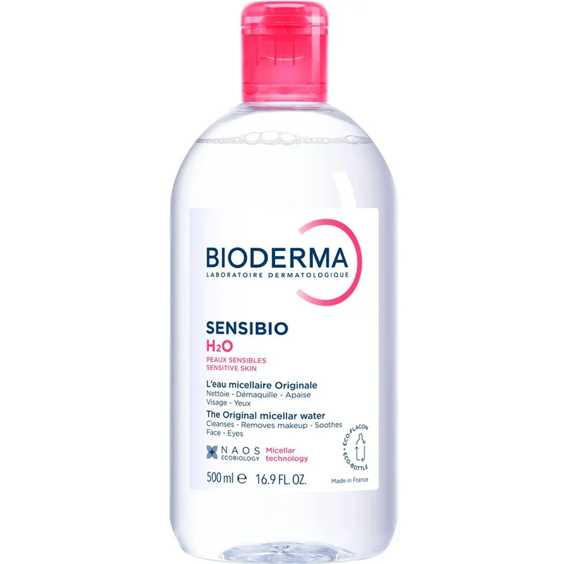Bioderma Sensibio H2O Micellar Water Μικυλλιακό Νερό Καθαρισμού & Ντεμακιγιάζ Προσώπου - Ματιών για Ευαίσθητες Επιδερμίδες 500ml