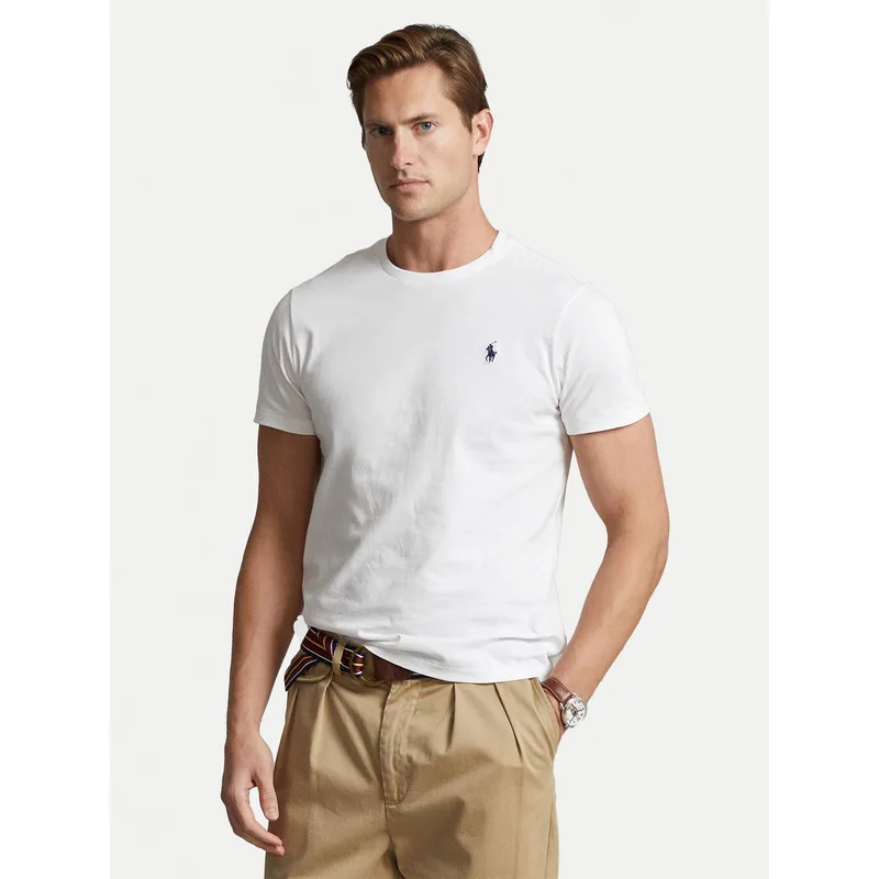 Polo Ralph Lauren T-Shirt 710680785 Λευκό Custom Slim Fit