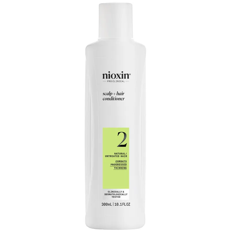 Nioxin Scalp & Hair Conditioner System 2 Μαλακτική Κρέμα για Φυσικά Μαλλιά με Προοδευτική Αραίωση 300ml