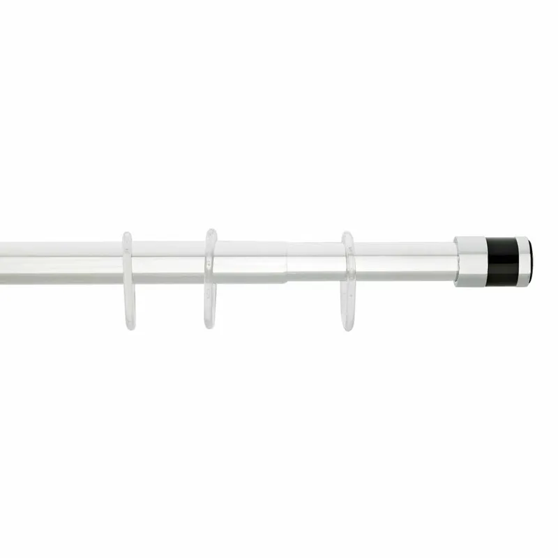 Πτυσσόμενος Βραχίονας Μπάνιου 75-125cm Grekon 1240 Glass Black