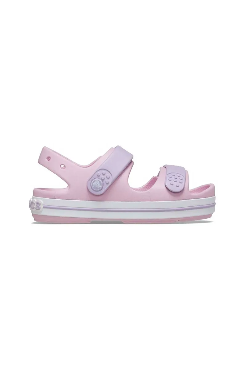 Crocs παιδικά πέδιλα μονόχρωμα "Crocband Cruiser K" - E79757 Ροζ