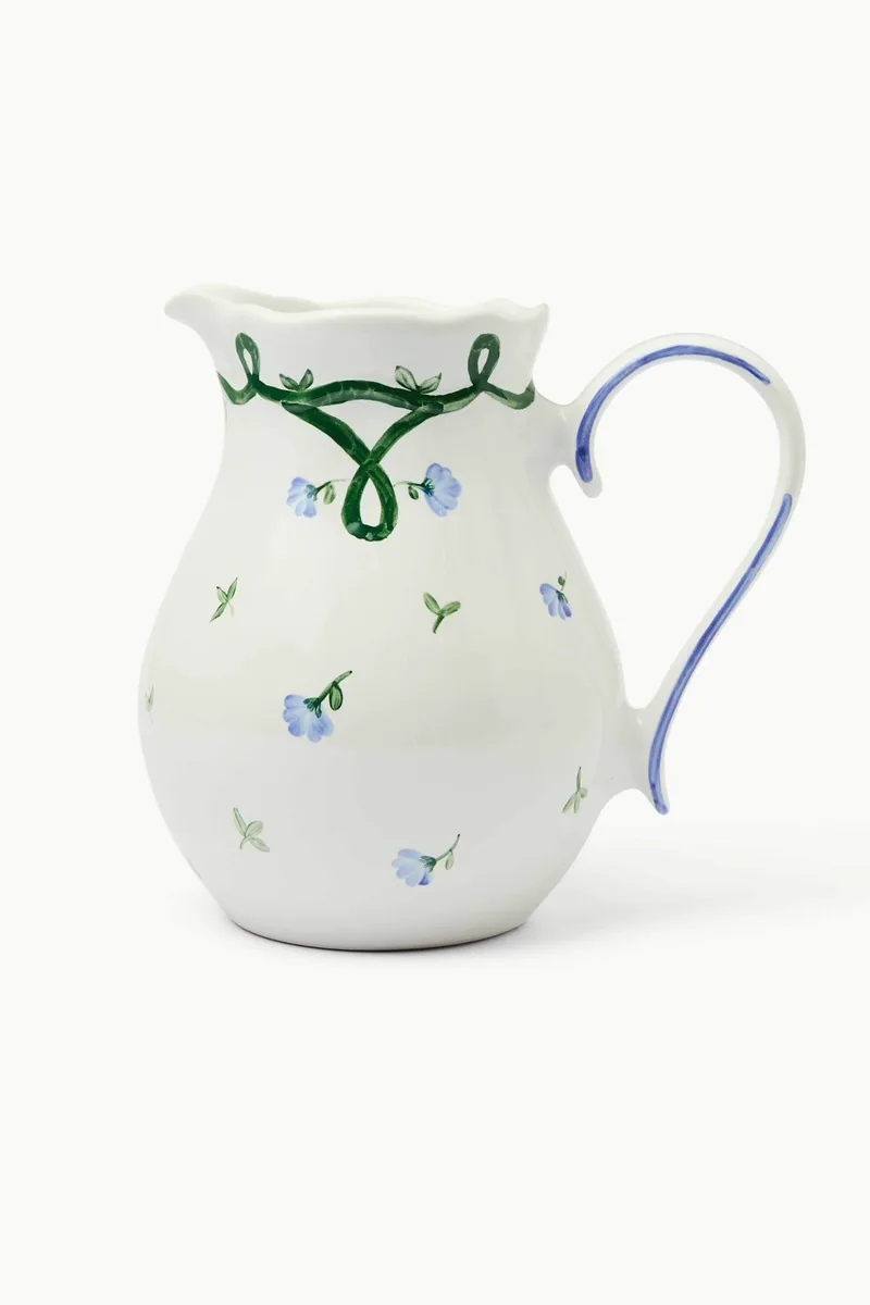 Coincasa κεραμική κανάτα 19,5 cm "Antoinette" - 006808446 Λευκό