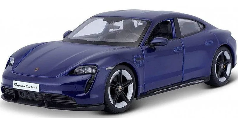 PORSCHE TAYCAN TURBO S BBURAGO ΜΕΤΑΛΛΙΚΟ ΑΝΤΙΓΡΑΦΟ 1:24 ΜΠΛΕ