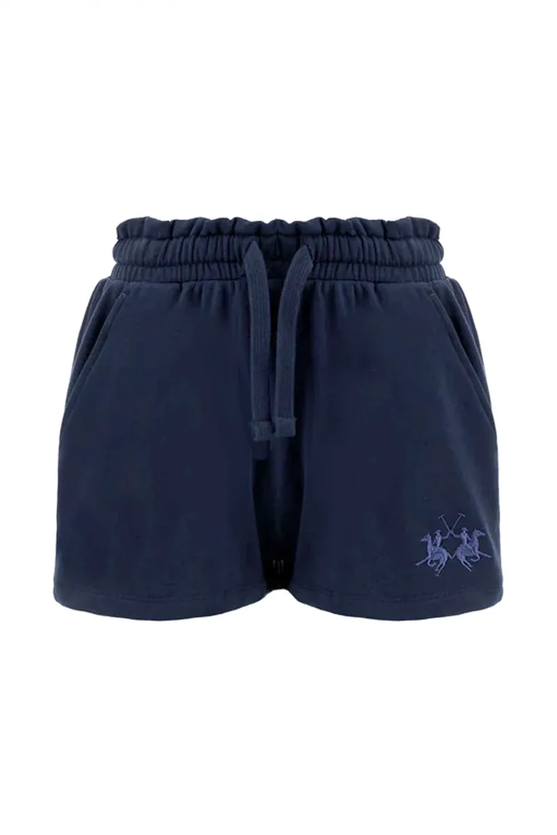 LA MARTINA ΣΟΡΤΣ REGULAR FIT ΛΑΣΤΙΧΟ ΜΕΣΗ LOGO ΜΠΛΕ