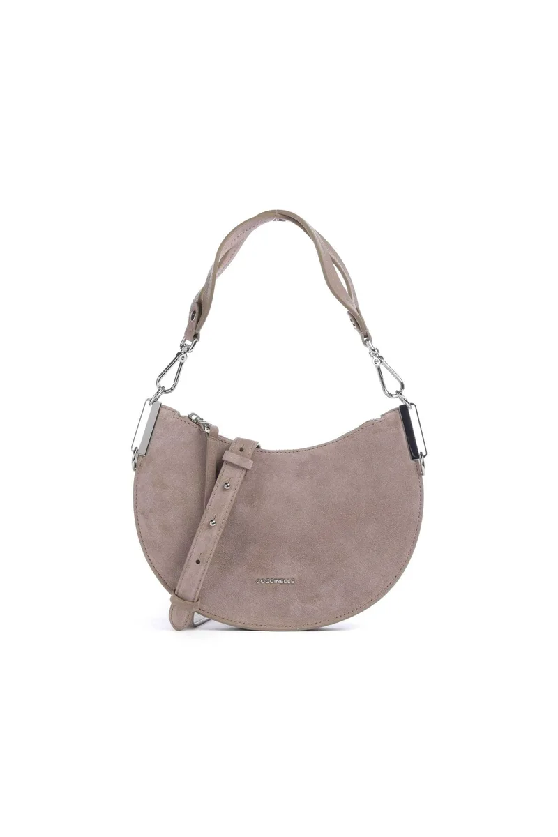 Coccinelle γυναικεία τσάντα ώμου "Sunup Suede Small" - E1QKG-130301 Μπεζ