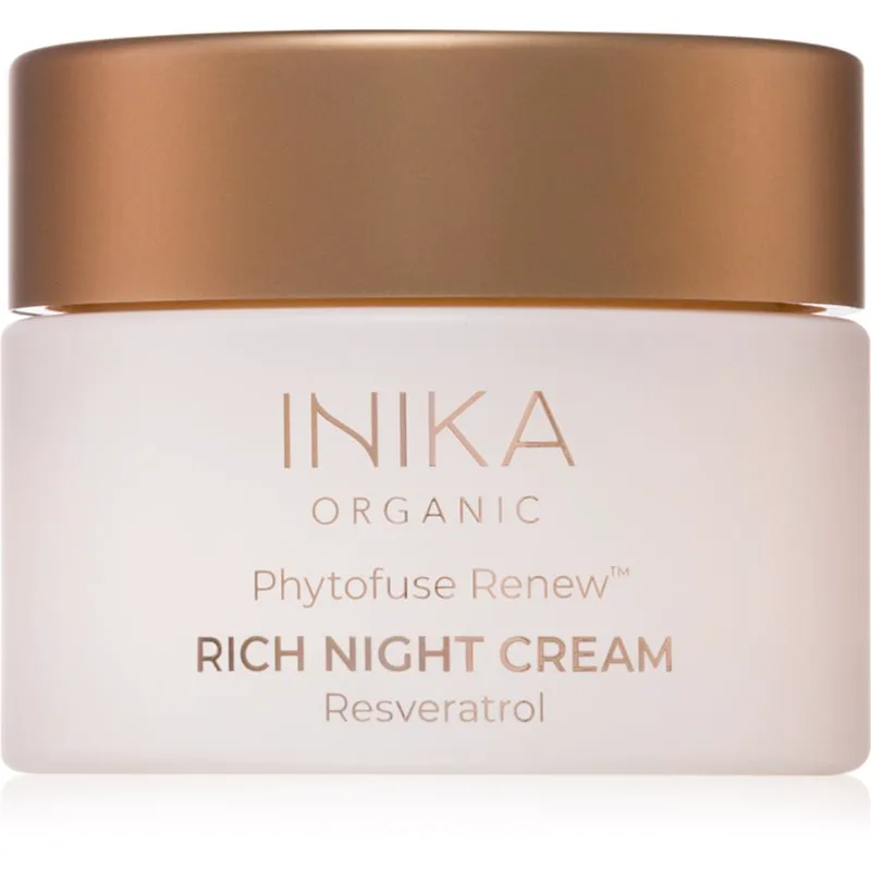 INIKA Organic Phytofuse Renew Rich Night Cream αντιοξειδωτική κρέμα νύχτας 50 ml