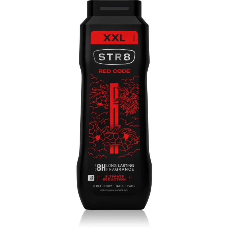STR8 Red Code Shower Gel τζελ για ντους 3 σε 1 για άντρες 750 ml