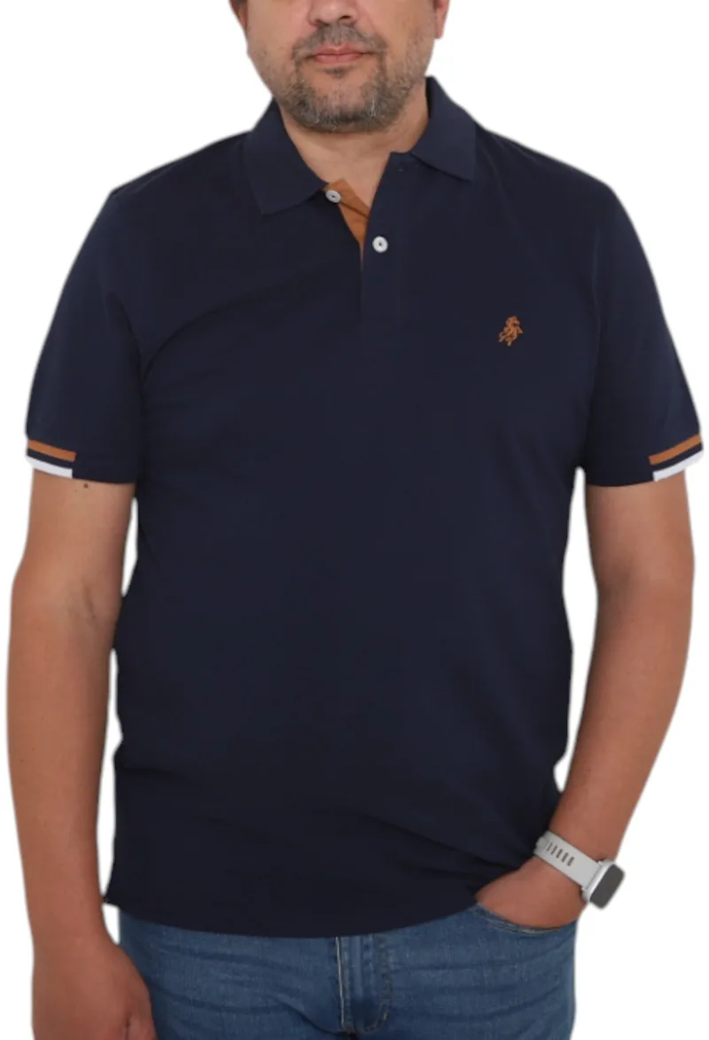 Μπλούζα Polo USA POLO CLUB Sleeve Polo-Shirt 1003-NAVY Ανδρικό