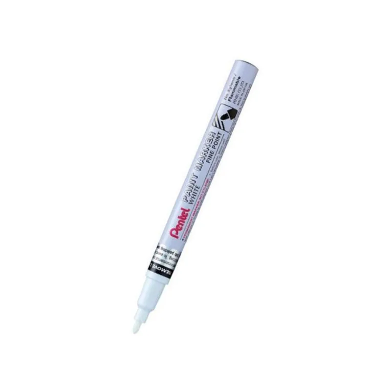 Pentel Μαρκαδόρος Λαδιού Ανεξίτηλος F 2.9 mm Λευκός