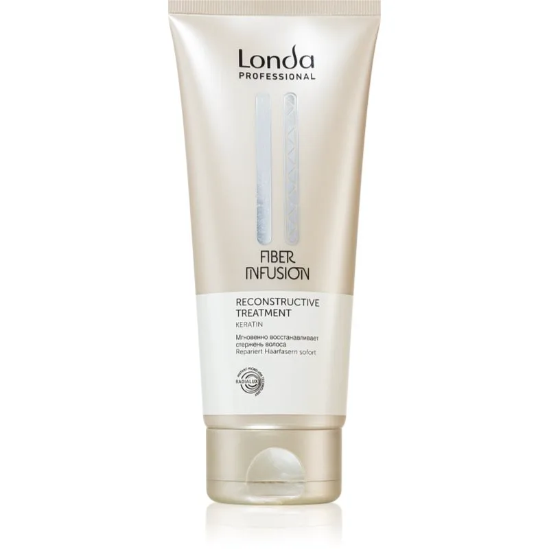 Londa Professional Fiber Infusion In-Salon Reconstructive Treatment Αναπληρωτική μάσκα για κατεστραμμένα μαλλιά με κερατίνη 200 ml
